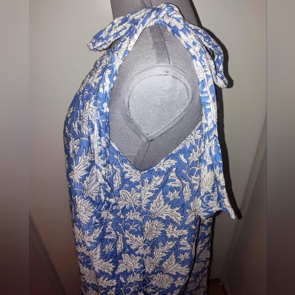 Velvet by Graham & Spencer Joanne Printed Maxi Dress Azul One Shoulder - Picture 5 of 10